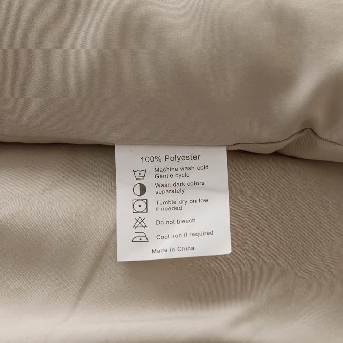 ROSGONIA King Size Comforter Set Oatmeal, All Season Bedding Soft Lightweight - Image 8