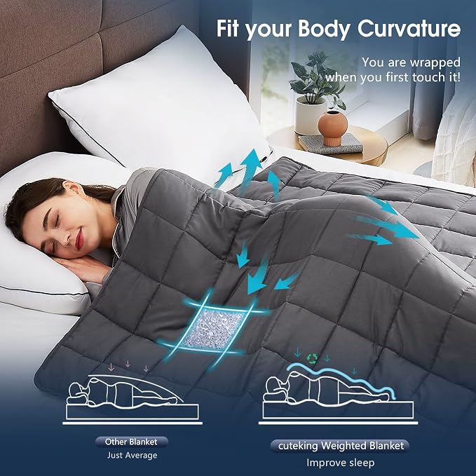 CuteKing Weighted Blanket for Adults Heavy Blanket for 140-150lbs, Weighted - Image 5
