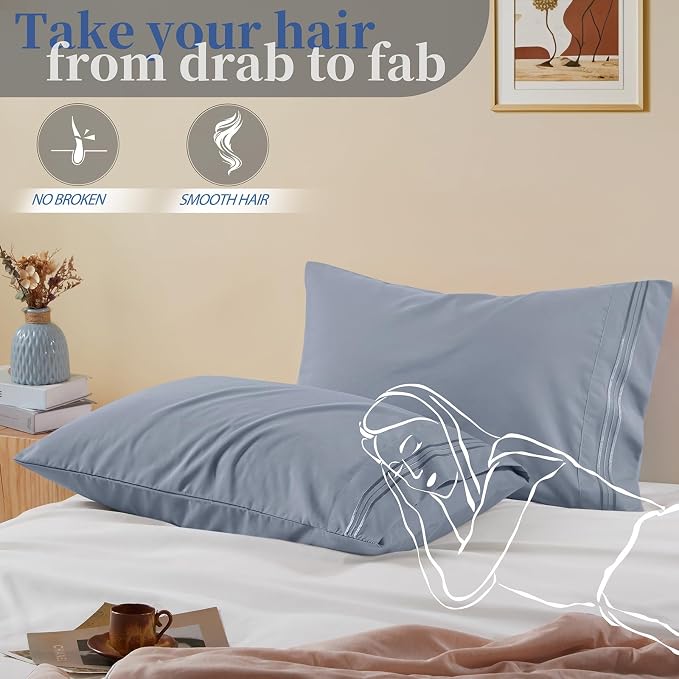 Vonty 2 Pack Queen Pillow Cases - Image 5