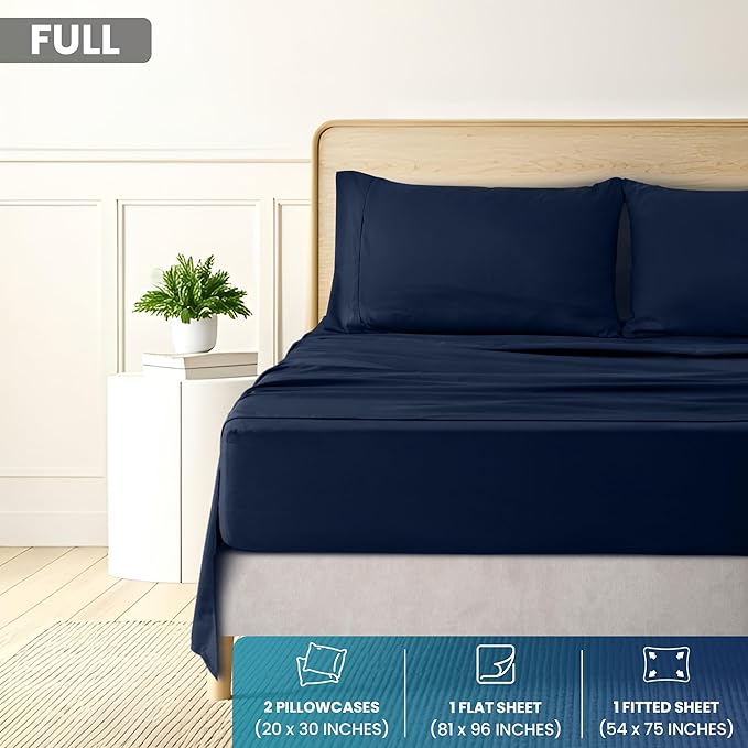 Utopia Bedding Full Size 4 Piece Sheet Set - Image 2