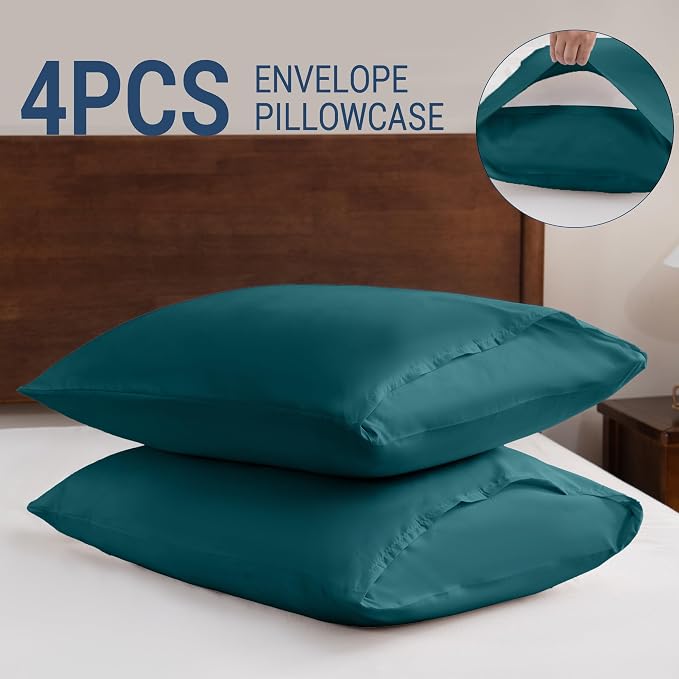 Pillowcases Queen 4 Pack, 20x30 Pillow Cases - Image 5