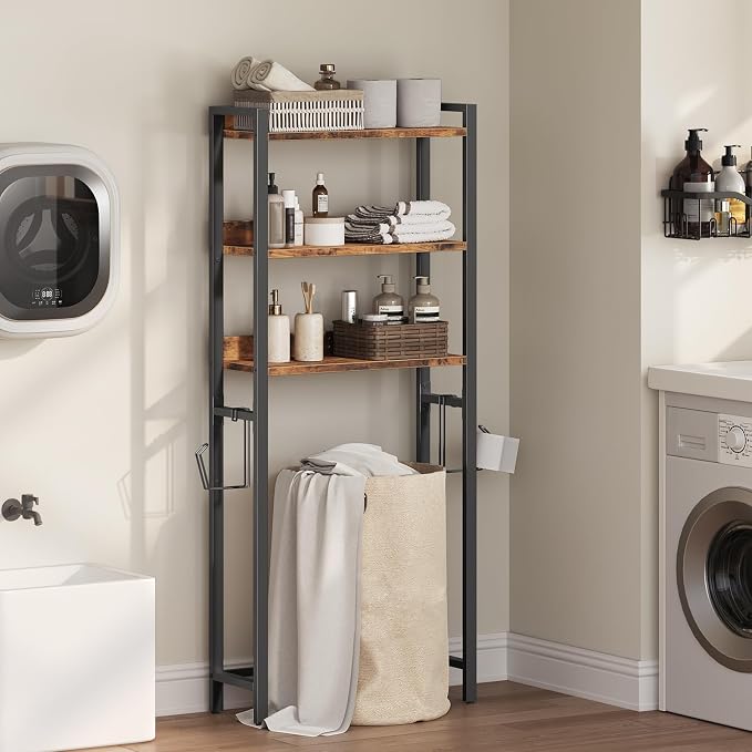 MAHANCRIS Over The Toilet Storage Rack, 3 Tier Bathroom Organizer Over Toilet - Image 4