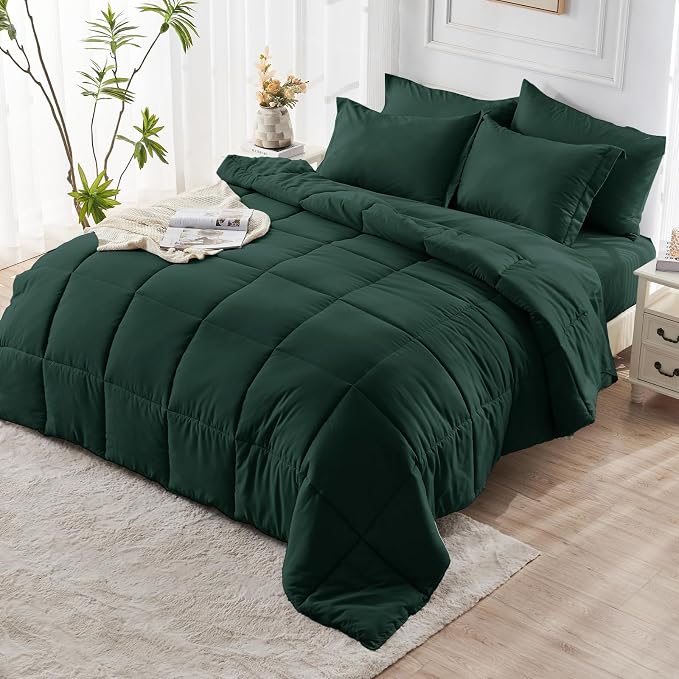 JOLLYVOGUE Queen Comforter Set, Ultra-Soft Bed in a Bag Queen Size 7 Pieces - Image 8