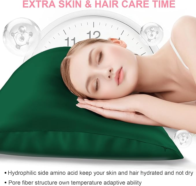 Silk Pillow Cases 2 Pack Queen Size - Image 3