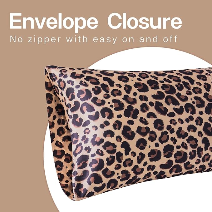 MR&HM Satin Body Pillow Cover, Soft and Breathable Body Pillow Case - Image 4