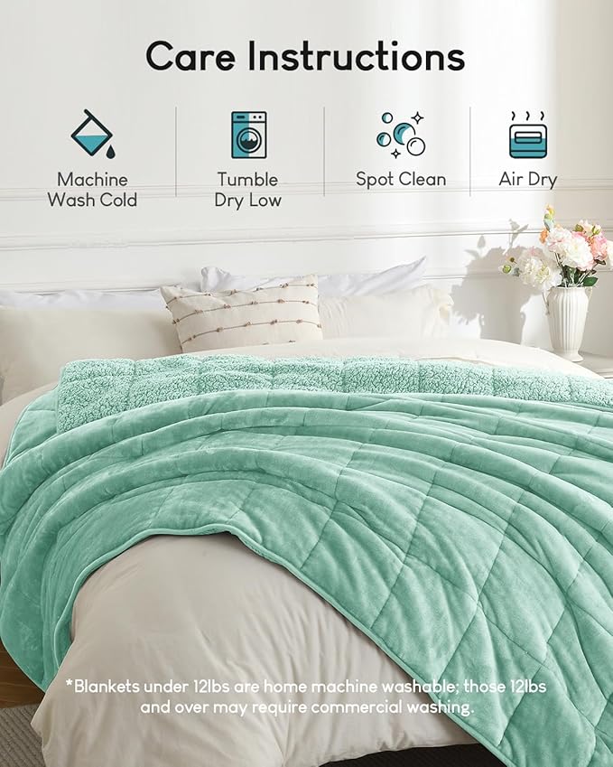 Cottonblue Weighted Blanket for Adults 15 lbs Queen Size 60x80 inches, Cozy - Image 7