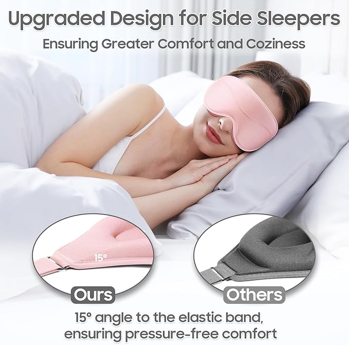 Sleep Mask - Total Blackout 3D Sleeping Mask, Super Lightweight & Silky Soft - Image 4