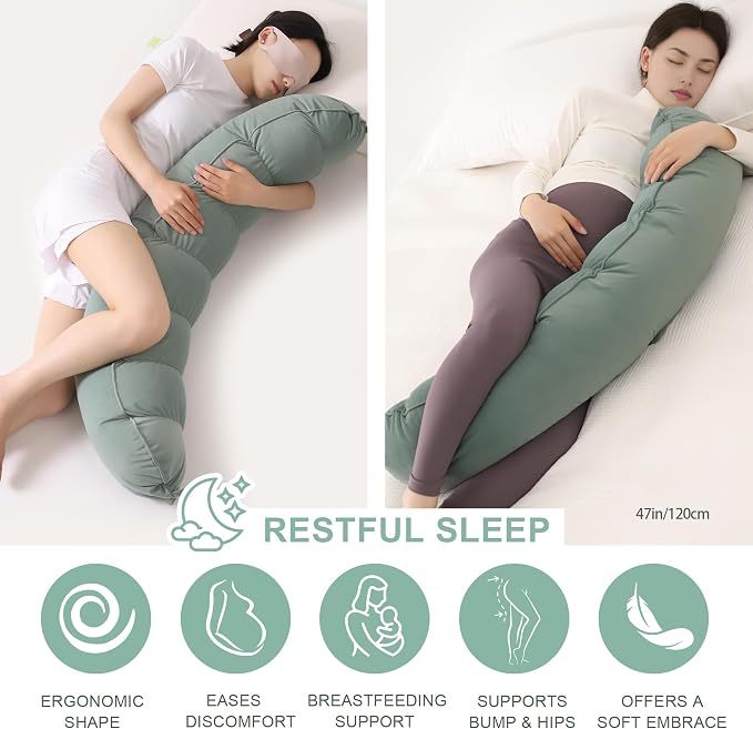 Peallow – Long Round Body Pillow - Image 5