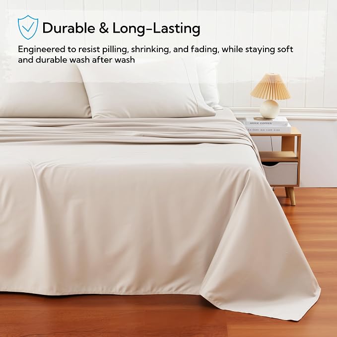 Cotton Flat Sheets Only, 600 TC 100% Cotton Flat Sheet Top Sheet Only, Queen - Image 5