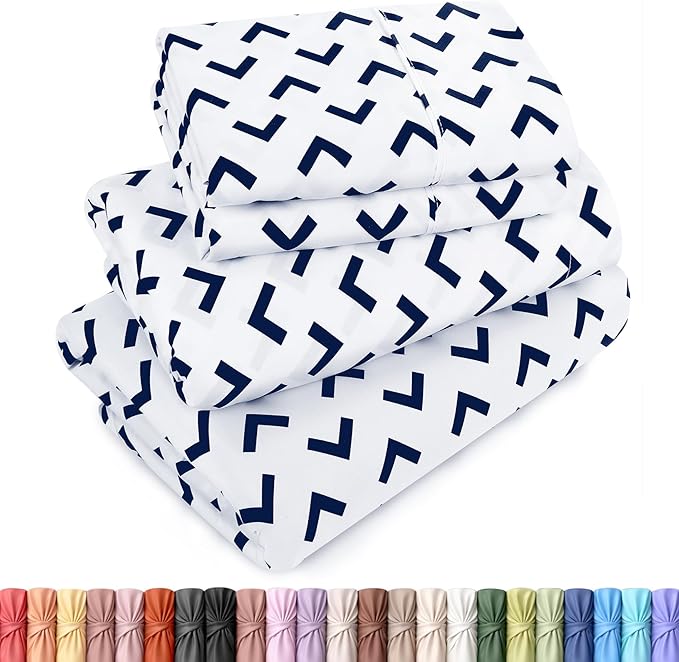 Utopia Bedding Queen Sheet Set, Soft Microfiber 4 Piece Bed Sheets by UTOPIABEDDING