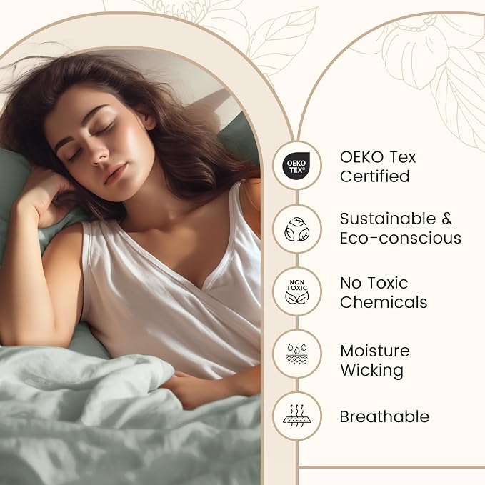 CHATEAU HOME COLLECTION 100% Egyptian Cotton Sheets Sateen Weave Twin Size - Image 3