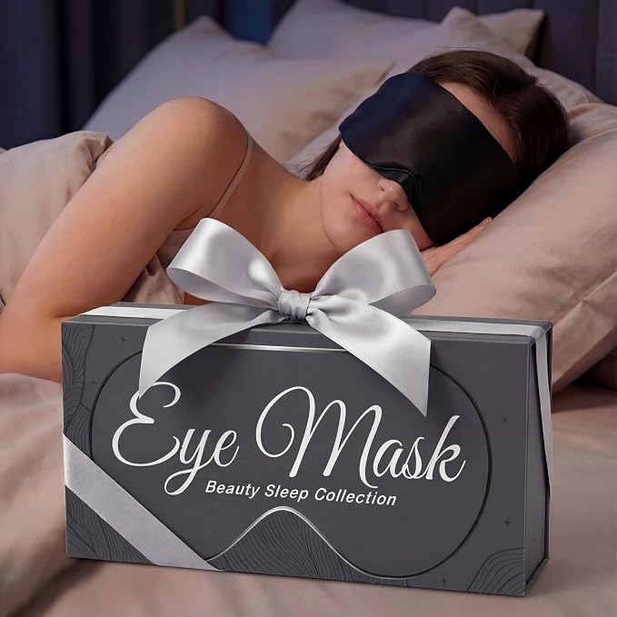 SLEEP SANCTUARY 100% Pure Mulberry Silk Sleep Mask - Image 8