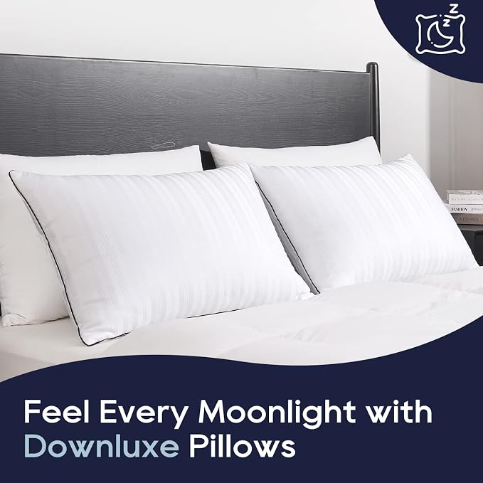 downluxe Bed Pillows Standard Size Set of 2 - Image 7