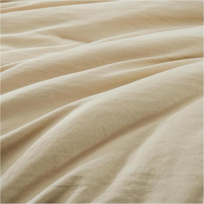 WRENSONGE California King Size Comforter Set- 7 Pieces Soft Beige Bed in a Bag - Image 4