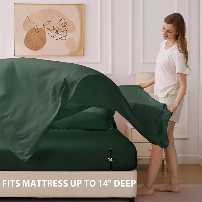Twin XL Comforter Set Emerald Green - Image 6