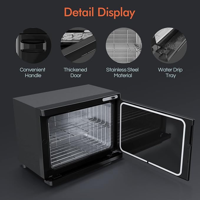 Towel Warmer Cabinet, 23L Large Hot Bath Towel Warmer Heating Use - Image 5