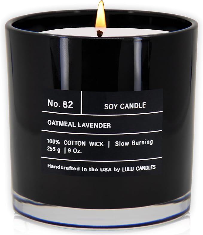 Lulu Candles | Oatmeal Lavender | Luxury Scented Soy Jar Candle | Hand Poured by LULUCANDLES