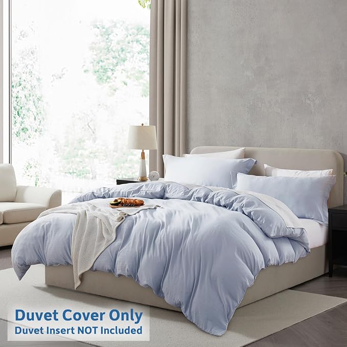 Nestl Ice Blue Duvet Cover King Size - Image 2