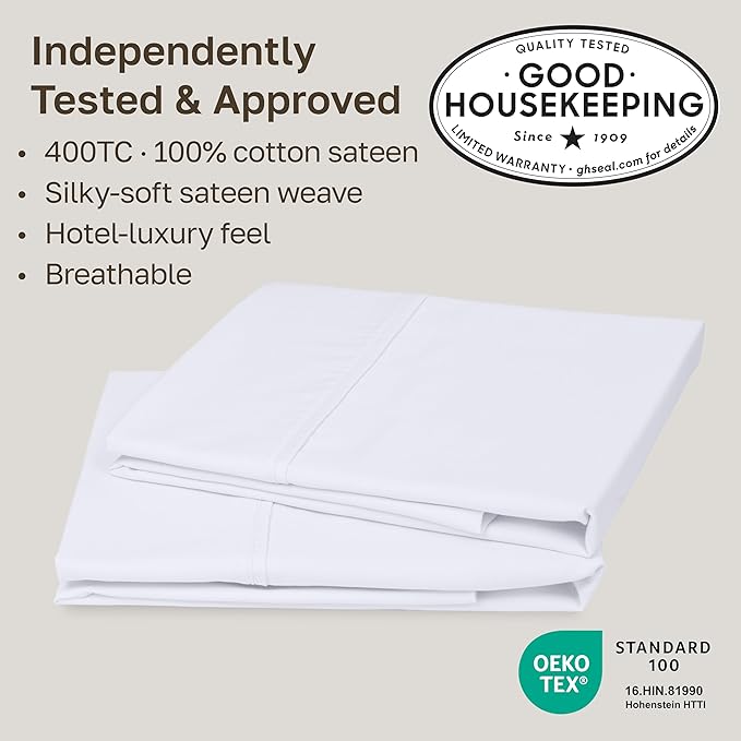 California Design Den Standard Queen Size Pillowcase Set - Image 2