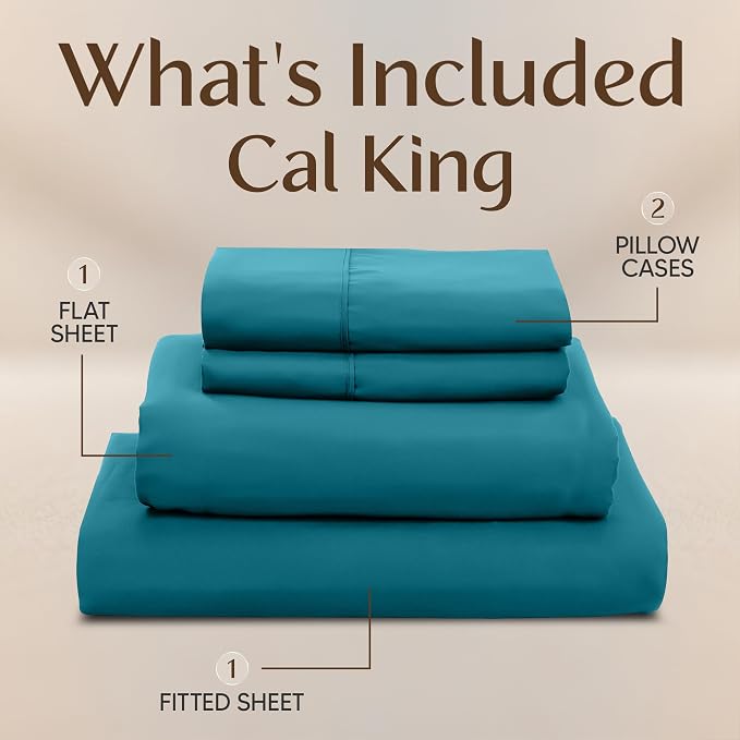 Utopia Bedding California King Size Sheet Set – 4 Piece Bed Sheets, Soft and - Image 3