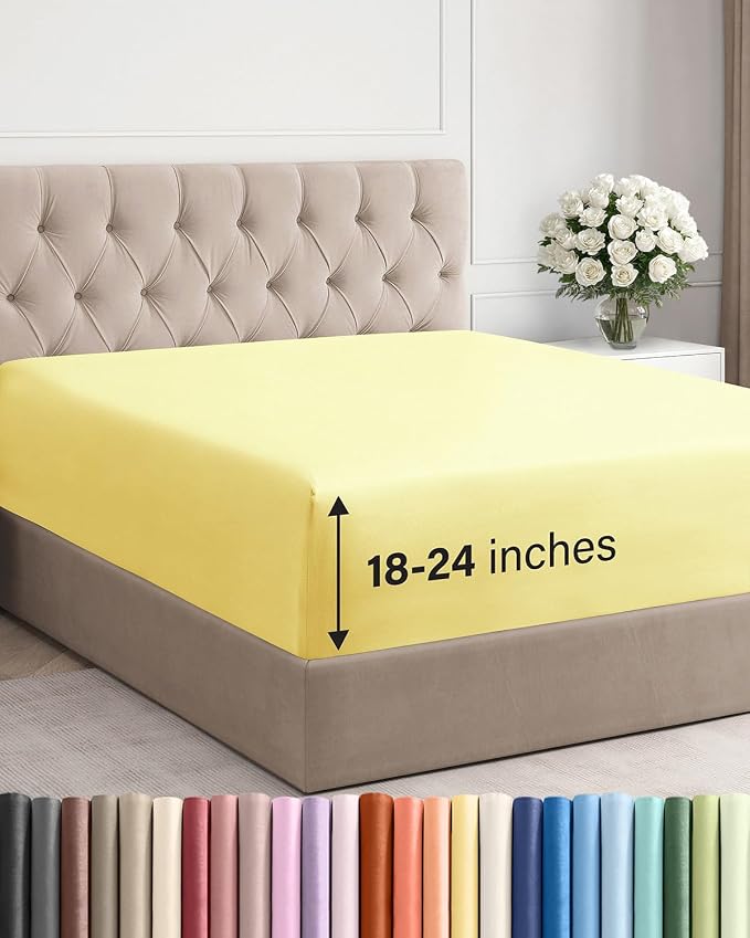 Extra Deep Cal King Fitted Sheet by CGKUnlimited