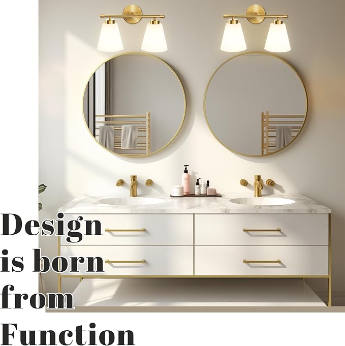Hamilyeah Gold Bathroom Vanity Light Fixture - Image 6