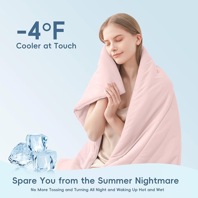 MASVIS Cooling Blankets for Hot Sleepers, Luxury Lightweight Cozy Soft Throw - Image 3