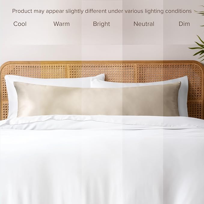 Bare Home 100% Rayon Made from Bamboo Luxury Body Size Cooling Pillowcase - Image 7