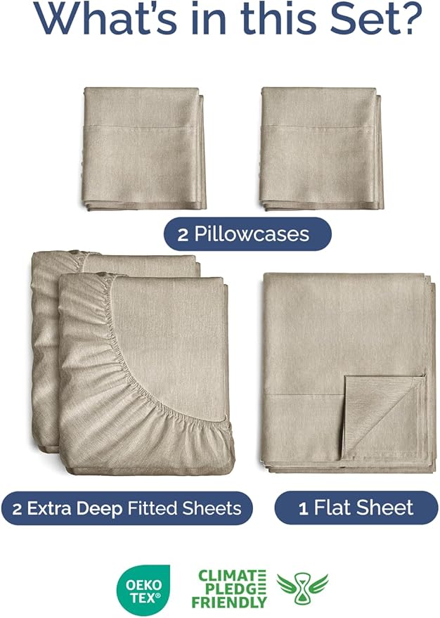 Extra Deep Split King Sheet Set - Image 2