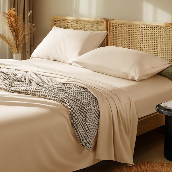 LBRO2M 1000 Thread Count 100% Egyptian Cotton Sheets Set Twin XL, 3 Piece Sets by LBRO2MBedding