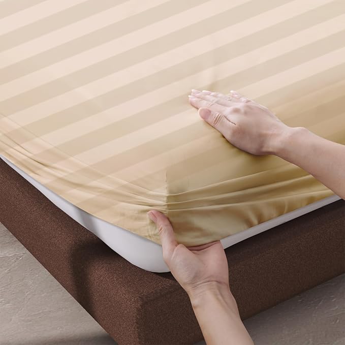 100% Egyptian Cotton Fitted Sheet CK Size, 600 Thread Count, Single Fitted - Image 5