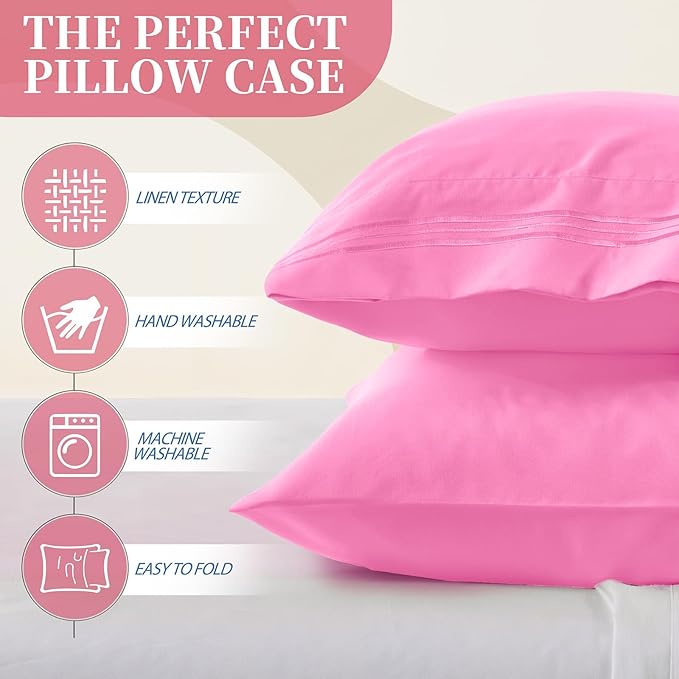 Vonty 2 Pack Queen Pillow Cases - Image 2