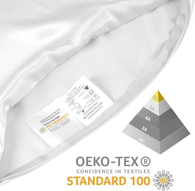 OLESILK Silk Body Pillowcase 20x54 Zippered: 100% Mulberry Silk - Image 4