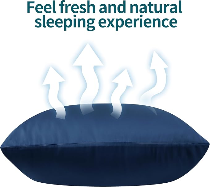 4-Pack Bamboo Viscose Zippered Pillow Cases King Size, 400 Thread Count Cooling - Image 6