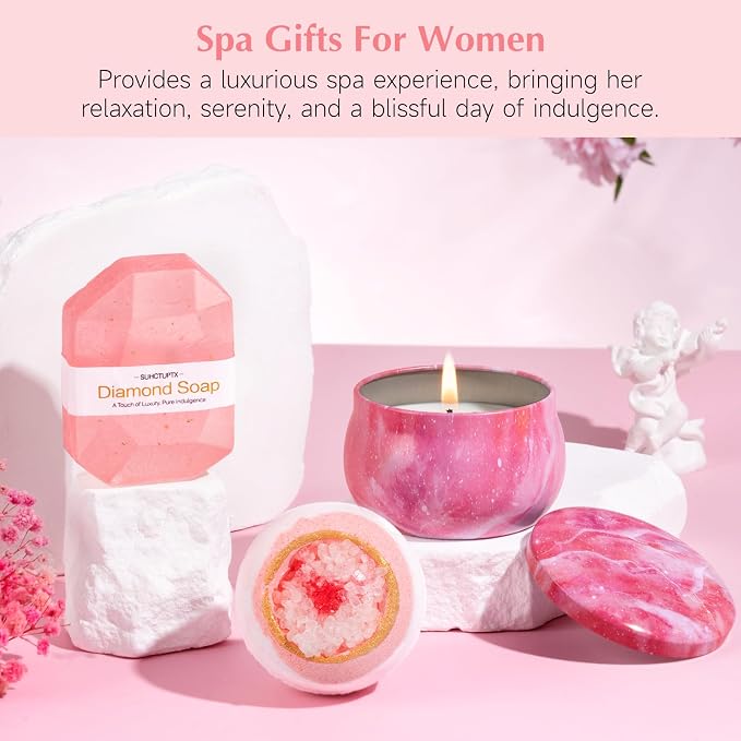 Suhctuptx Birthday Gifts for Women, Unique Self Care Gifts Get Well Soon Basket - Image 6