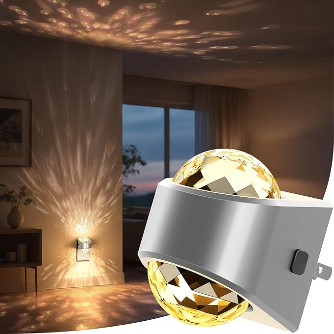 Briignite Night Light, Sliver Night Lights Plug into Wall, LED Projector Night by WelcometoBriigniteenjoyyourtimehere