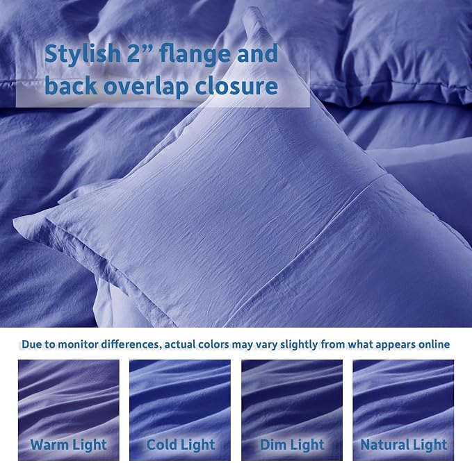 Nestl Royal Blue Duvet Cover King Size - Image 8