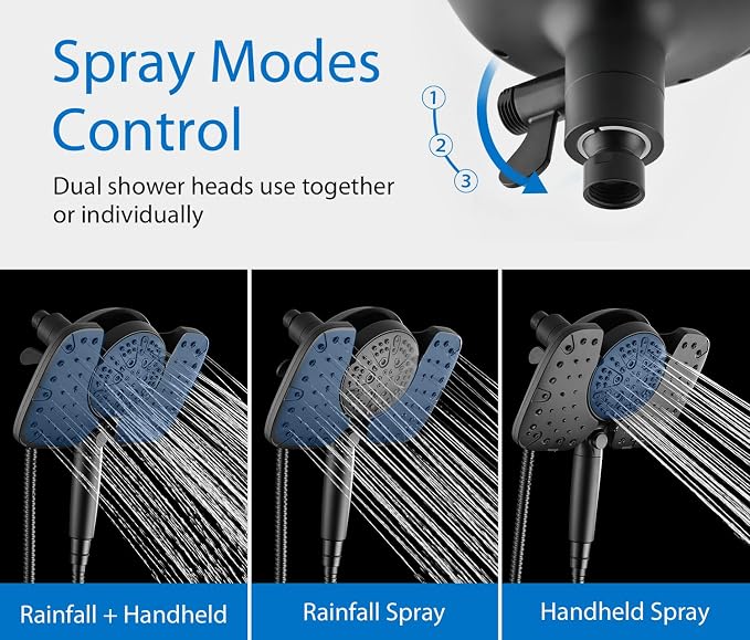 INAVAMZ Black Shower Heads - Image 3