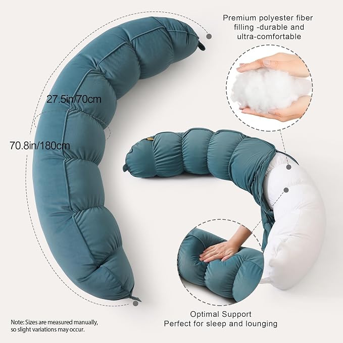 Peallow – Long Round Body Pillow - Image 3