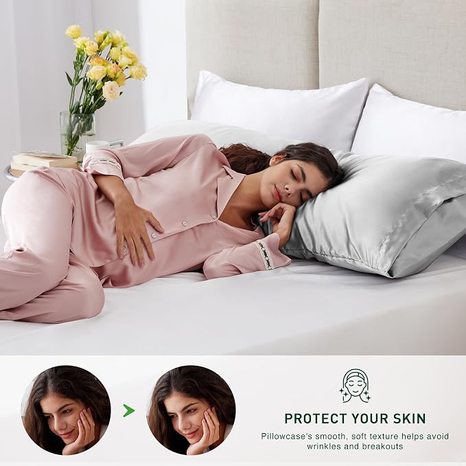 Love's cabin Satin Body Pillowcase 20x54, Cooling Pillow Cover - Image 3