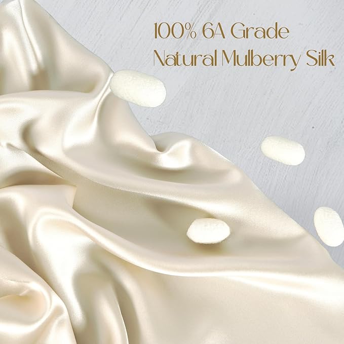 ZIMASILK 100% Pure Mulberry Silk Pillowcase 2 Pack, Soft and Smooth, Both Sides - Image 2