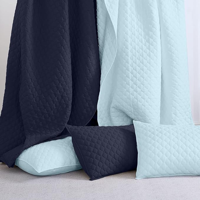 HORIMOTE HOME Quilt Queen Size Aqua Blue, Lightweight Quilt - Image 6