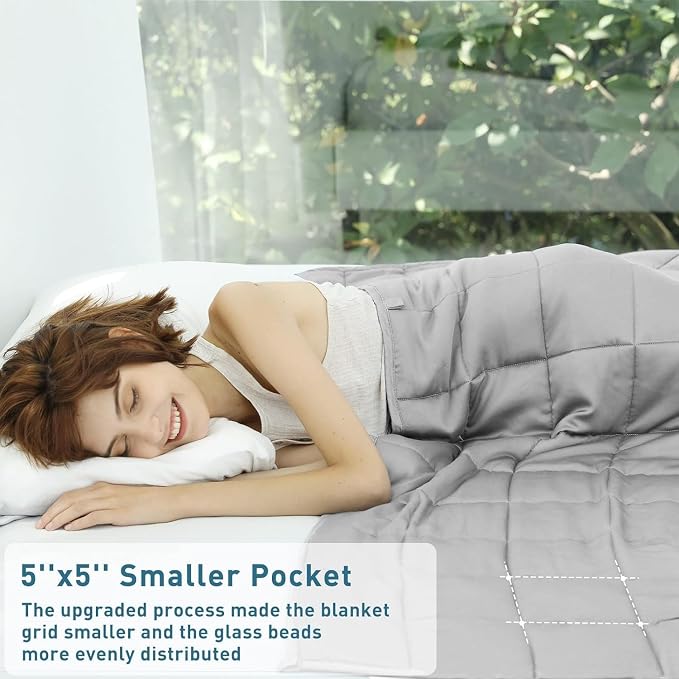 Weighted Idea Weighted Blanket for Adults Cooling Breathable Heavy Blanket - Image 4