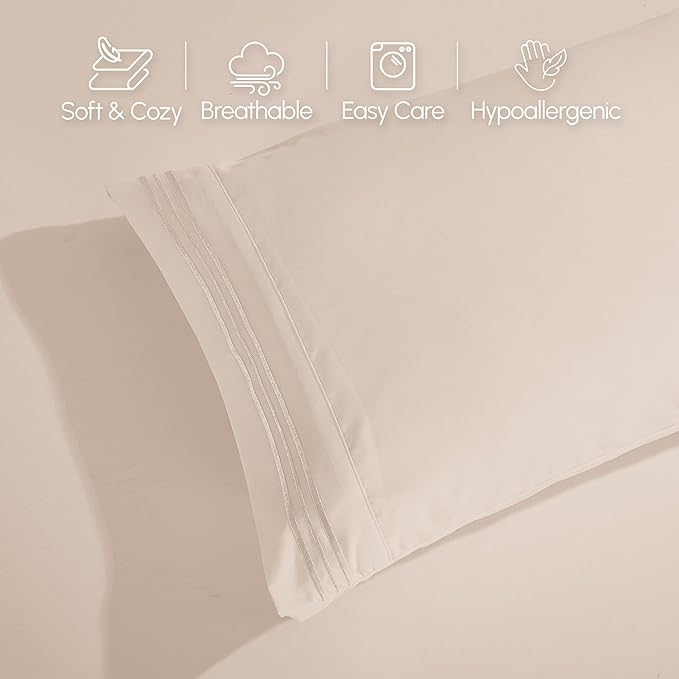 Elegant Comfort Luxurious 1500 Premium Hotel Quality Microfiber Three Line - Image 5