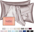 Silk Pillow Cases 2 Pack Queen Size by LYSHINSILKPILLOWCASES