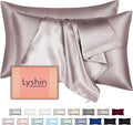 Silk Pillow Cases 2 Pack Standard Size by LYSHINSILKPILLOWCASES