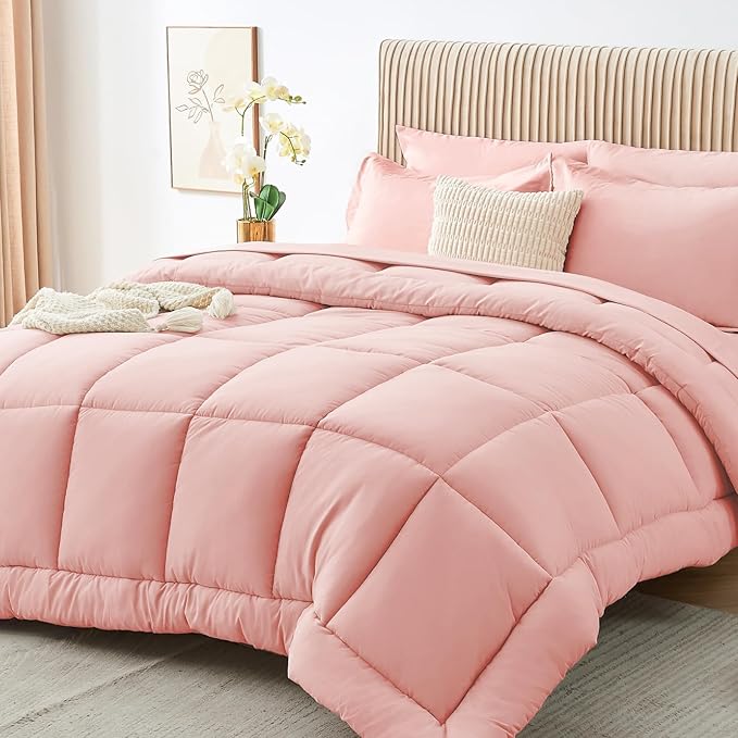 Sasttie King Size Comforter Set, 7 Pieces Bed in a Bag King, Complete Bedding by SASTTIE