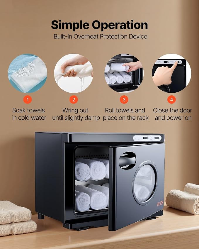 VEVOR Hot Towel Warmer, 23L Large Towel Warmer Cabinet - Image 5