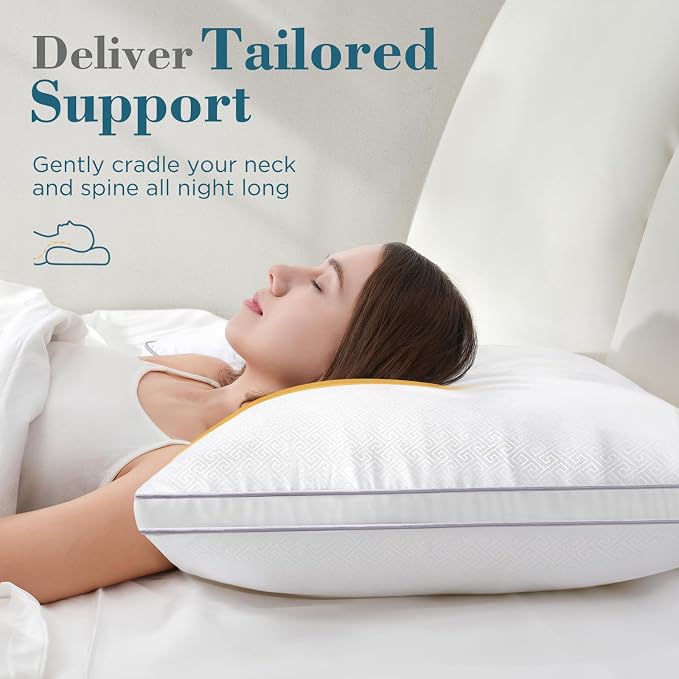 viewstar Bed Pillows Standard Sizes Set of 2, Hotel Quality Cooling Down - Image 3