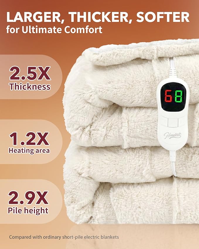 Homemate Heated Blanket Electric Throw - Image 3